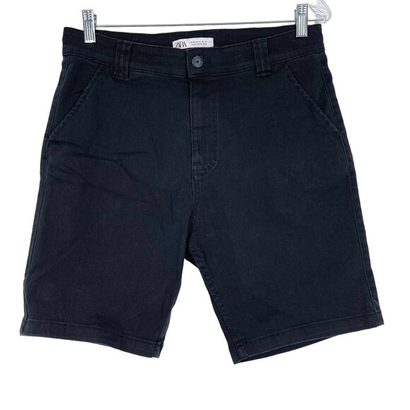 Zara DNWR Men's Denim Shorts Black Size 31 - Picture 1 of 6
